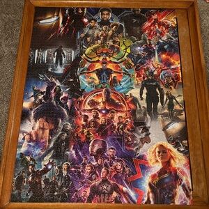 Marvel Movie Poster Superhero Puzzle Art